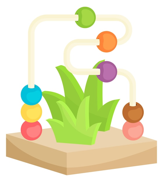 Kinder-puzzle-spielzeug kunststoff-spiel-cartoon-symbol