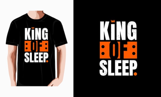 King of sleep stilvolles t-shirt und abstraktes poster