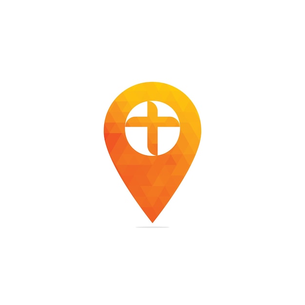 Kirchenstandort logo minimalistisches logo. menschen kirche vektor-logo-design-vorlage. kirchliche organisation