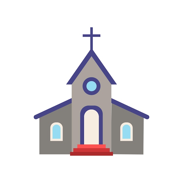 Kirchensymbol Einfaches Element aus der Gebäudesammlung Kreatives Kirchensymbol für Webdesign-Vorlagen, Infografiken und mehr