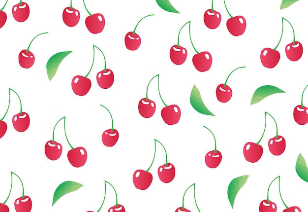 Kirschfrucht-illustrationsmuster