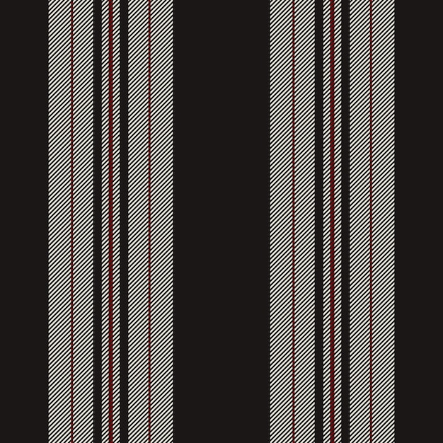 Kitlinien streifen vektor einfaches stoffmuster vertikal ordnung hintergrundtextur textilien nahtlos in schwarz-weißen farben
