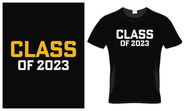 Vektor klasse von 2023 t-shirt-design