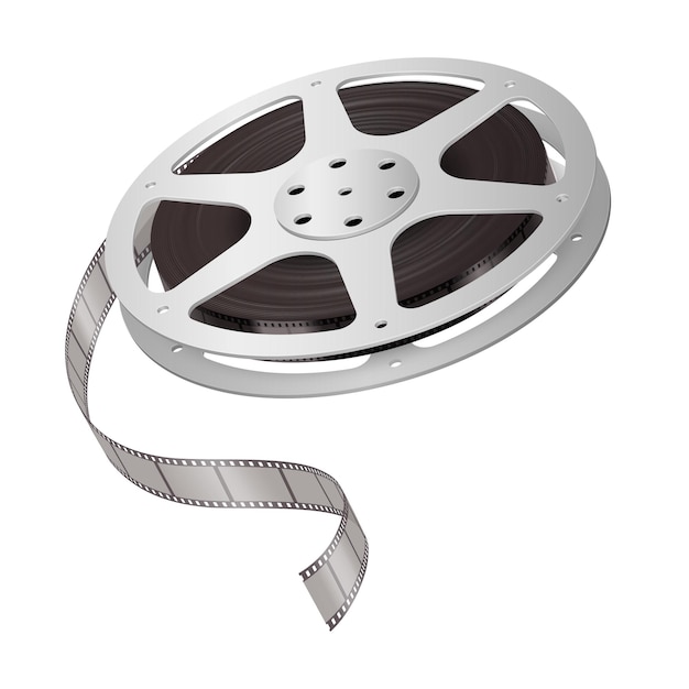 Klassische Filmrolle mit Abwickelband