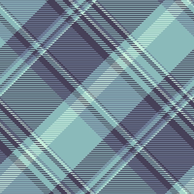 Klassische textile Textur nahtlose Spule Check Stoff Vektor Romanische Plaid Tartan Hintergrundmuster in Pastell- und Schiefergrau