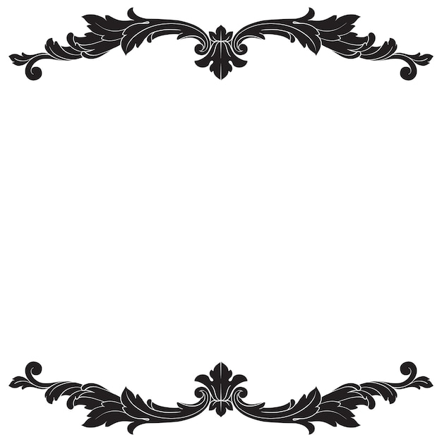 Klassischer Barock des Weinleseelements für Design. Filigrane Kalligraphie des dekorativen Gestaltungselements.