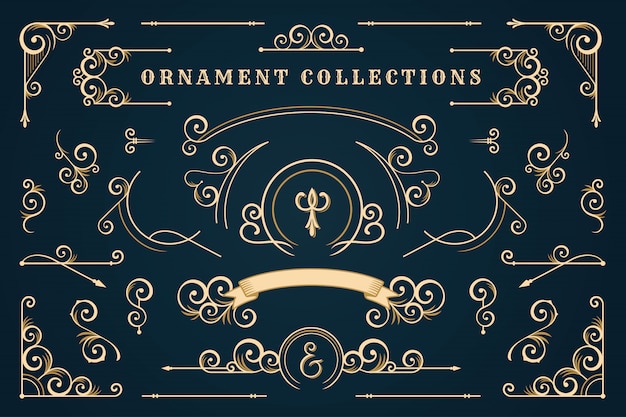 Klassischer Ornamentrahmen, Vintage-Rahmen