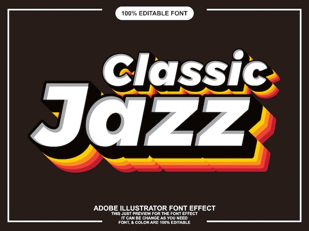 klassischer Vintager editable Typografie-Gusseffekt