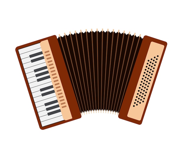Klassisches knopfakkordeon musikinstrument der tastatur