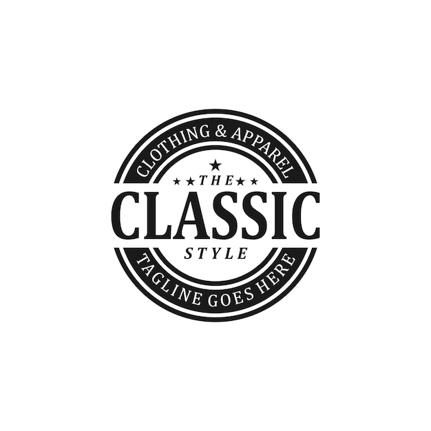 Klassisches Logo für Bekleidungsgeschäfte