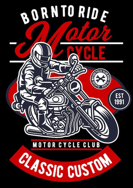 Klassisches Motorrad auf Maß