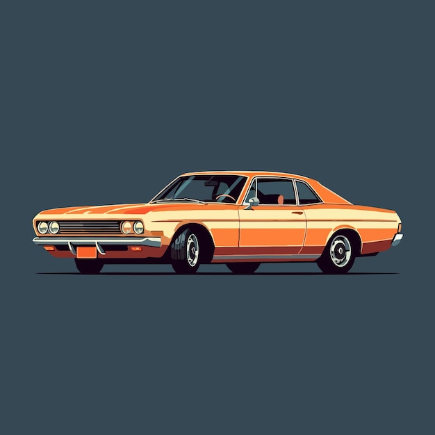 Klassisches Orange Coupe