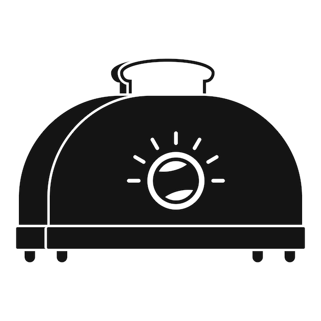 Klassisches toaster-ikon einfache illustration des klassischen toaster-vektor-ikonen für webdesign, isoliert auf weißem hintergrund