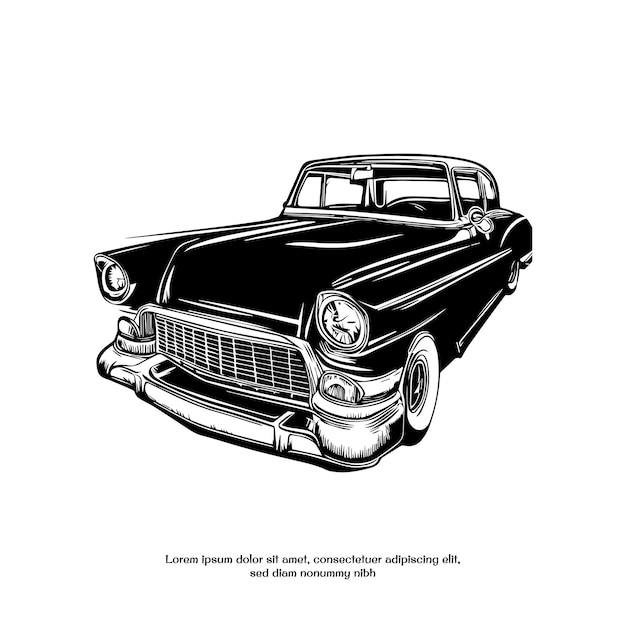 Klassisches Vintage-Retro-Autodesign