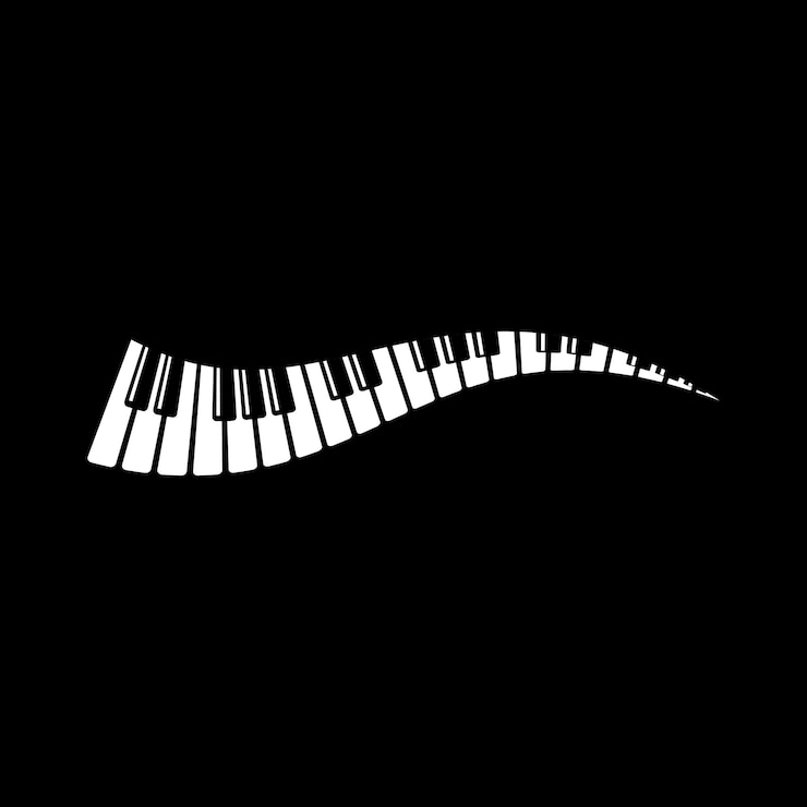 Vektor klavier-vektor-illustration