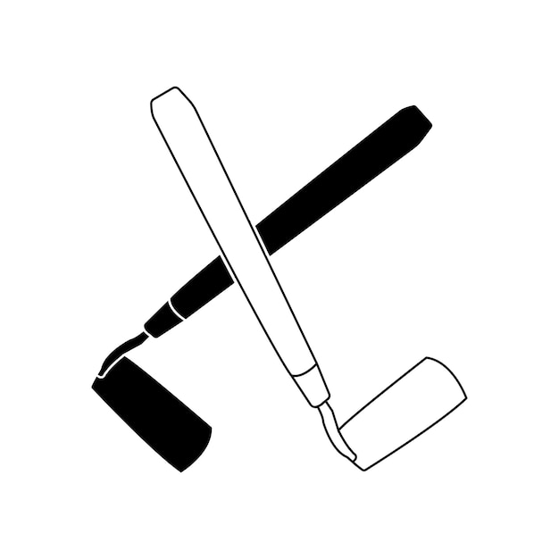 Kleine hacke-symbol-vektor-illustration-symbol-design