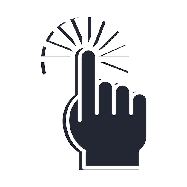 Klicken Sie auf Cursor Line Bold Finger