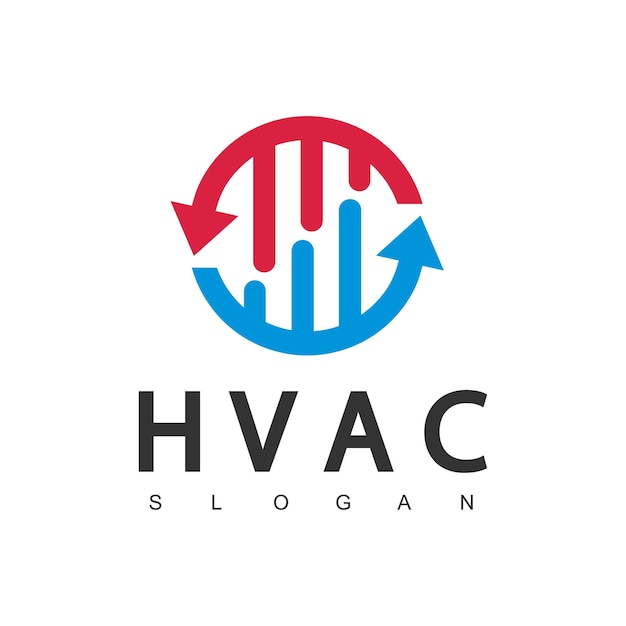 Klimaanlage logo hvac logo konzept