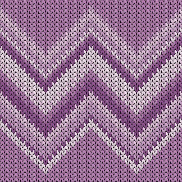 Klobige zick-zal-linien gestrickte textur geometrisch