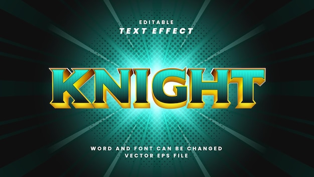 Knight bearbeitbarer texteffekt