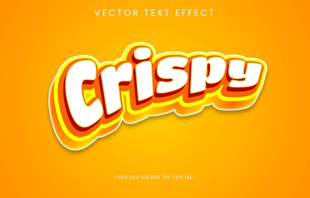 knuspriger Text-Effekt 3D-Aussehen