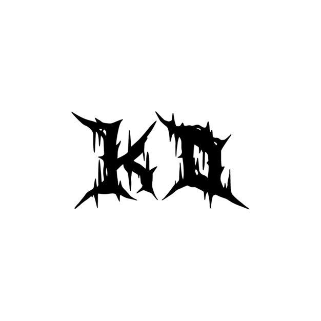 KO-Monogramm-Logo-Design, Buchstabe, Text, Name, Symbol, einfarbig, Logo, Alphabet, Zeichen, einfaches Logo