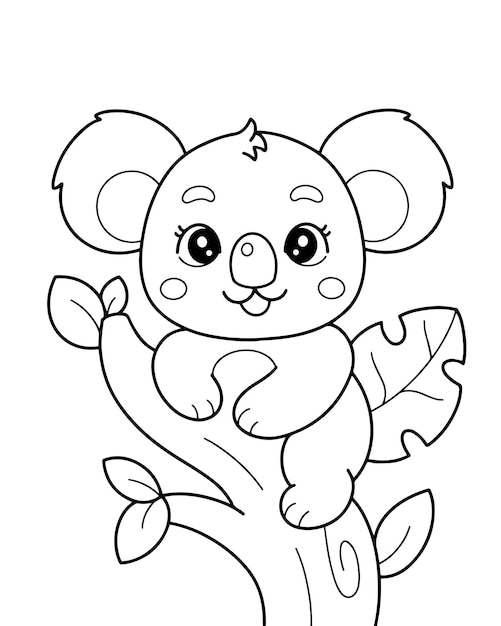 Koala-Malvorlagenillustration