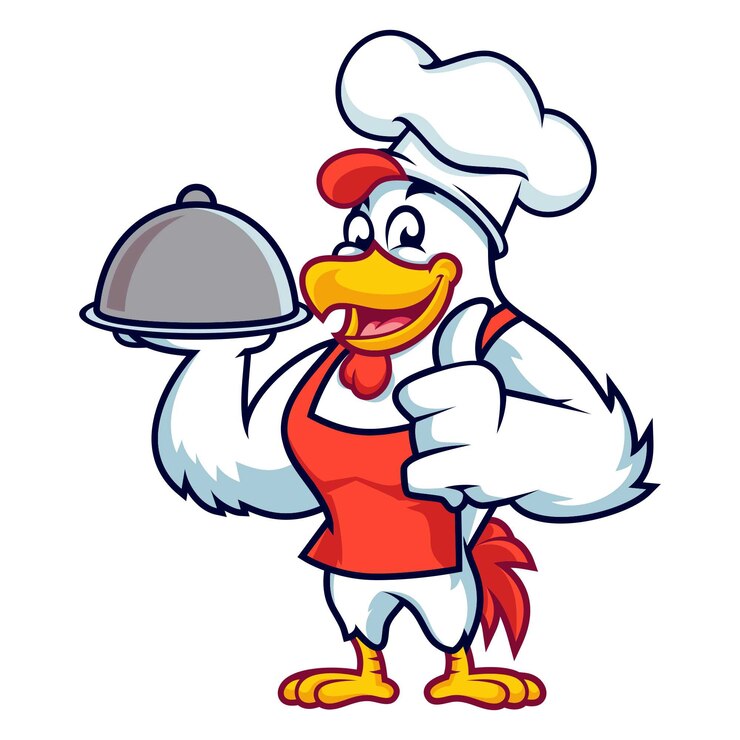 Vektor koch hühnchen catering
