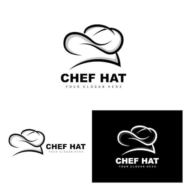 Kochmütze, Logo, Restaurant, Chef, Vektor, Design, Für, Restaurant, Catering, Feinkost, Bakery