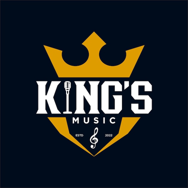 König musik-logo-design