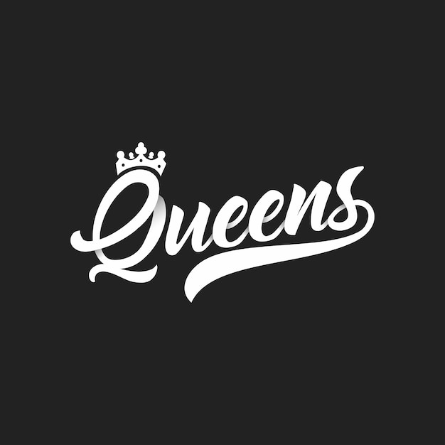 Königin mit Kronen-Logo-Design