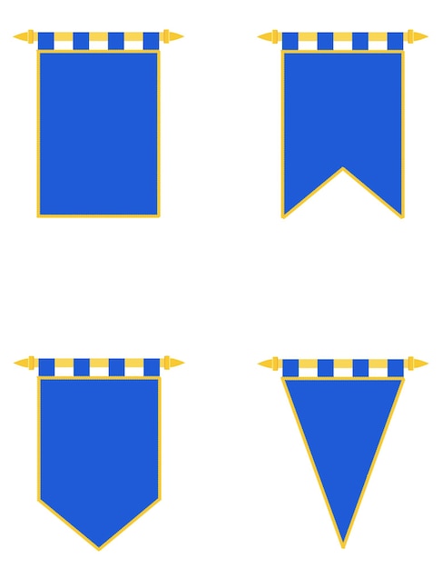 Vektor königliche flagge realistische vorlage leere leere vektorillustration