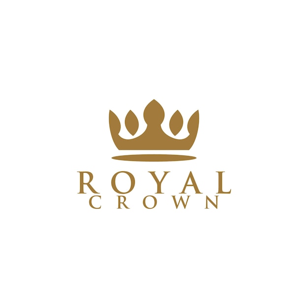 Königlicher Kronen-Logo-Design-Vektor
