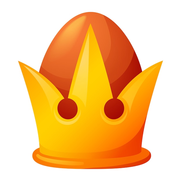 Vektor königskronen-symbol cartoon des königskronen-vektorsymbols für webdesign isoliert auf weißem hintergrund