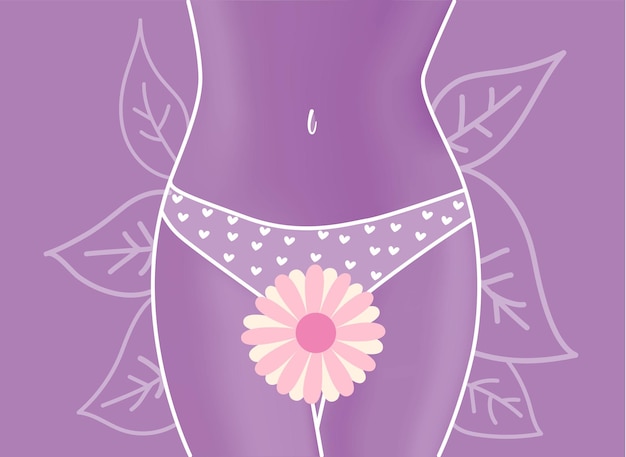Körperpflegezeit für Frauen mit Blume