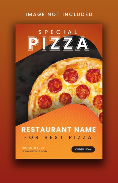 Vektor köstliche pizza- und essensmenü-social-media-banner-vorlage