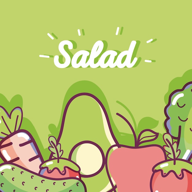 Köstlicher und gesunder salat