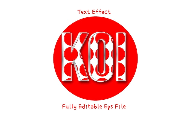 KOI 3D-TEXTEFFEKT