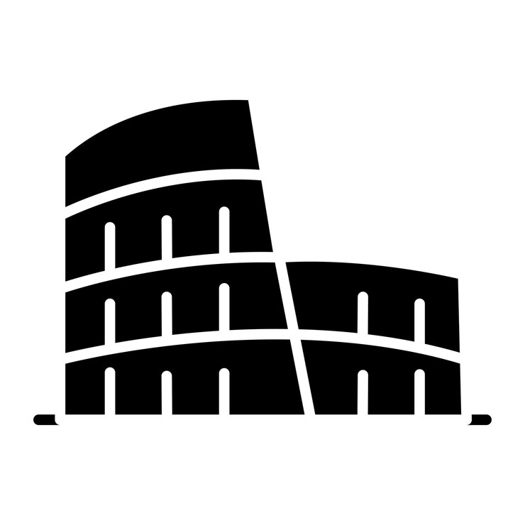 Vektor kolosseum-ikone
