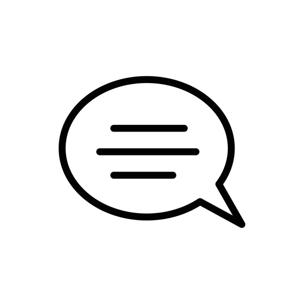 Kommentar Bubble Icon Ideal für Kommunikation und soziale Medien