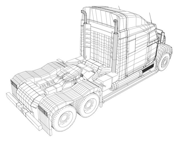 Kommerzielle lieferverfolgungsdarstellung im 3d-eps-10-vektorformat, isoliert auf weiß