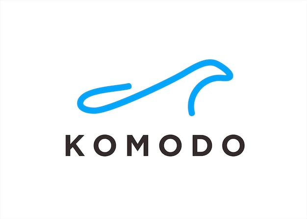 Komodo-Logo-Design-Vektor-Illustration