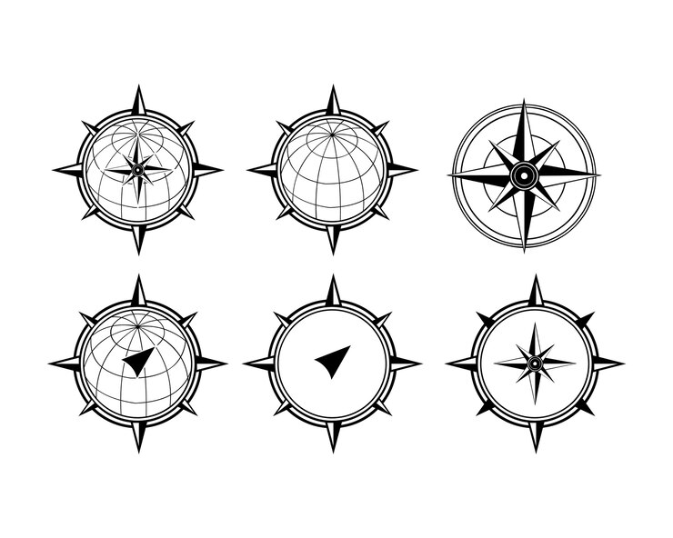 Kompass-Logo-Design-Vorlage