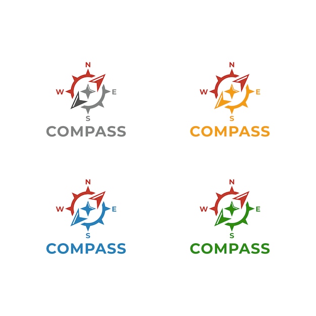 Kompass logo template-vektor-illustrationsdesign