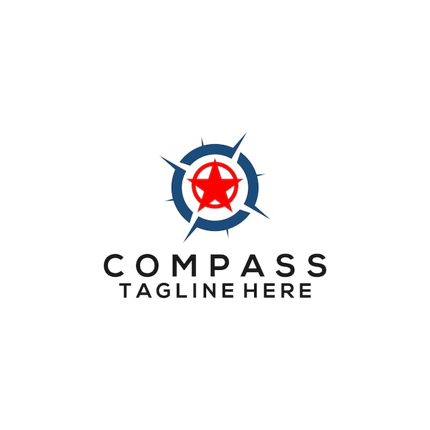 Kompass-logo-vektor. kompass-logo-vorlage
