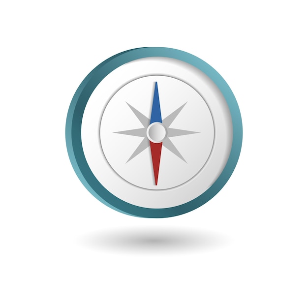 Kompass-Symbol 3D-Illustration aus Messsammlung Kreatives Kompass-3D-Symbol für Webdesign-Vorlagen, Infografiken und mehr