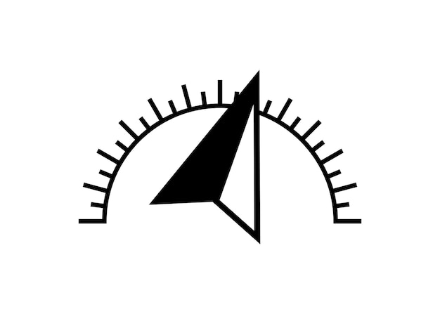 Kompass-symbol-logo-design-vorlage isolierte illustration