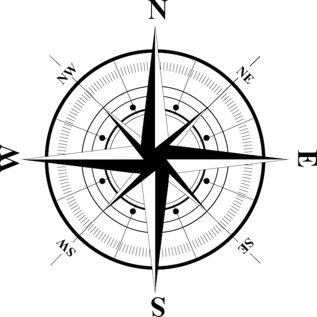 Vektor kompassvektorentwurf