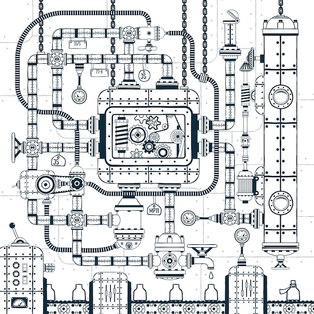 Komplexer industrieller automatischer förderer