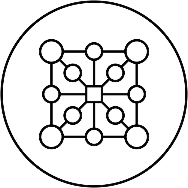 Komplexitäts-Icon-Vektorbild kann für Big Data verwendet werden